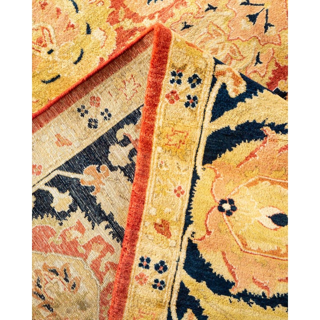 Mogul, One-of-a-Kind Hand-Knotted Area Rug - Orange, 8' 2" x 10' 2" For Sale In New York - Image 6 of 8