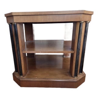 Late 20th Century Baker Furniture Maple Side Table - Neo Classical For Sale