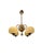Chandelier in Brass and Glass by Taidetakomo Hakkarainen, 1930s For Sale - Image 6 of 13