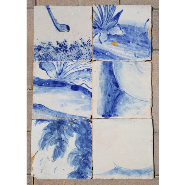 Circa: 18th Century. Country: Portugal. Material: Earthenware, Tin-glazed pottery. Item condition: One tile restored. Some...