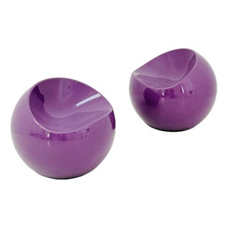 Mid-Century Ball Chair Dupont Stool by Finn Stone, Belgium, 1980s For Sale