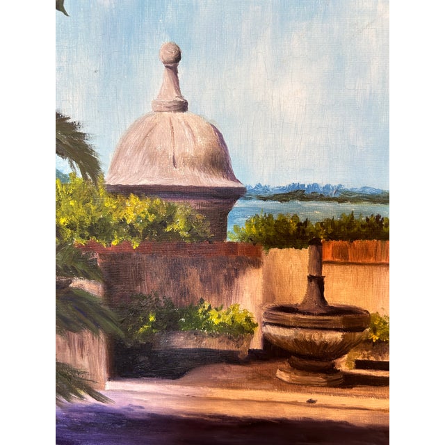 This beautiful painting captures the vibrancy of the Caribbean and the history of San Juan architecture in one scene....