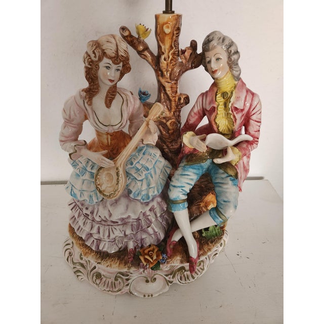 Large Floor Lamp from Capodimonte, 1930s For Sale - Image 12 of 18