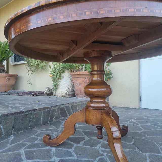 Rolo Table with Inlays, 1850 For Sale - Image 9 of 11