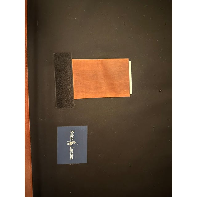 1990s Vintage Ralph Lauren Brown Leather Sofa For Sale - Image 10 of 10