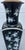 Antique Large Chinese Famille Noire Square Porcelain Vase Table Lamp 36" For Sale - Image 4 of 18