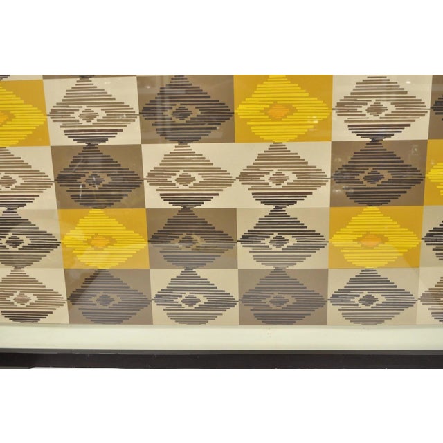 Contemporary Modern Melissa Wood Ikat Abstract Large 80" Glicees Print Wall Art For Sale - Image 14 of 18