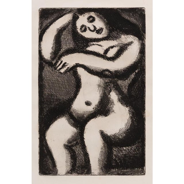 Georges Rouault (1871-1958) Reincarnation of Father Ubu: Nude at Rest Original etching Unsigned On wove paper, 32 x 44 cm...