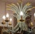 Metal Vintage Golden Chandelier in Forged Iron, 1960s For Sale - Image 7 of 13