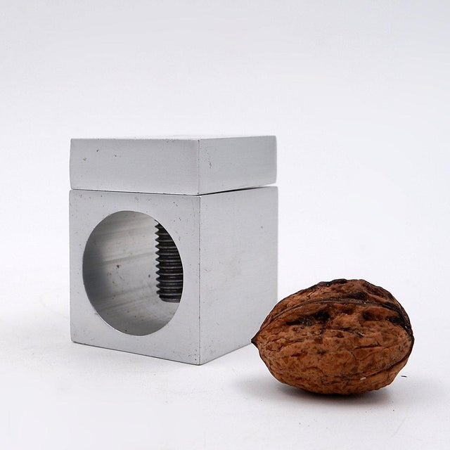 Contemporary Vintage Cast Aluminium Nut Cracker by Pierre Vandel, France, 1970s For Sale - Image 3 of 12