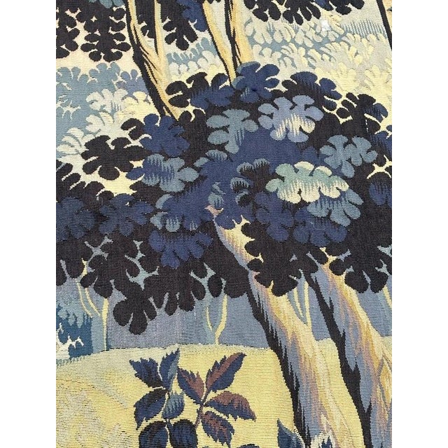 Vintage French Aubusson Tapestry in Silk and Wool, 1930s For Sale - Image 6 of 18