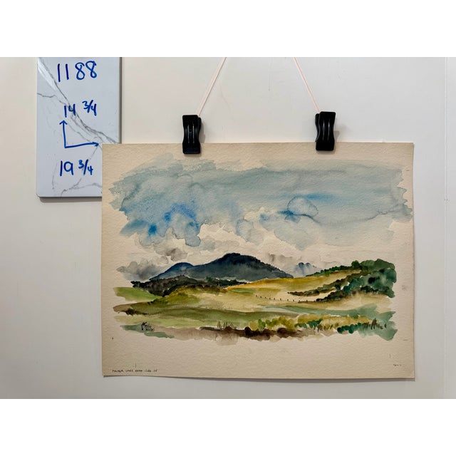 Paper Henry Emil Salloch Original Watercolor on Paper Palmer Lake Rd, 1958. For Sale - Image 7 of 7