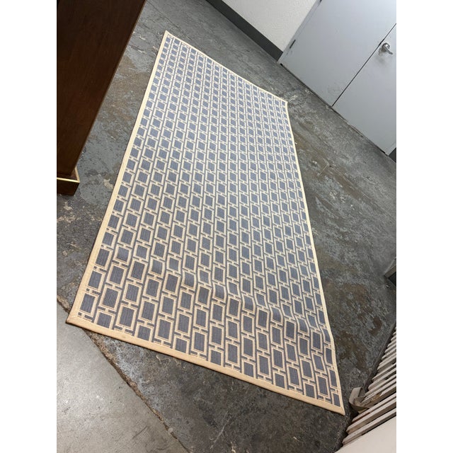 Design Plus Gallery presents the 5ft × 12ft Custom-cut Rug from Starck Carpet. The rug is in slate blue and ivory. An...