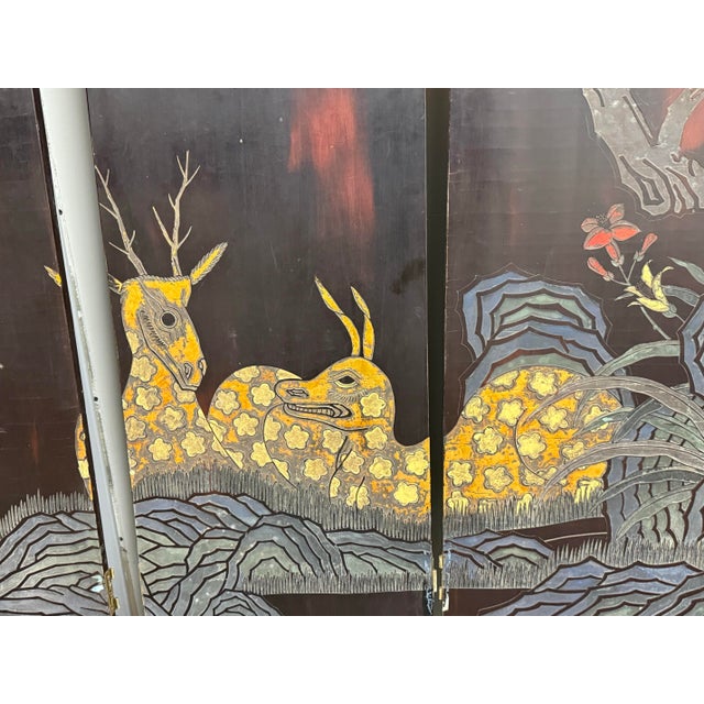Chinese Eight Immortals Mountain Cloud Eight Panel Screen For Sale - Image 11 of 12