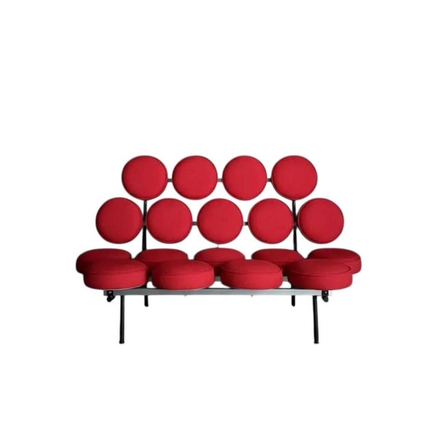 Mid-Century Modern George Nelson for Herman Miller Marshmallow Sofa For Sale - Image 3 of 8