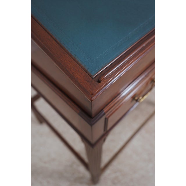 Brown Kittinger Leather Top Mahogany Architects Desk For Sale - Image 8 of 18