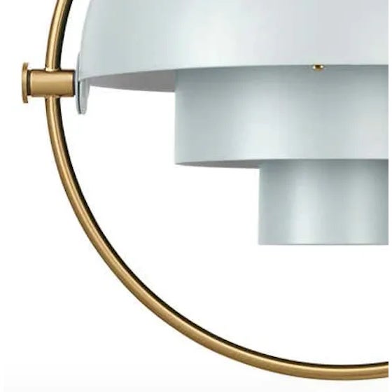 Not Yet Made - Made To Order Louis Weisdorf 'Multi-Lite' Pendant Lamp in Sea Gray and Brass For Sale - Image 5 of 6