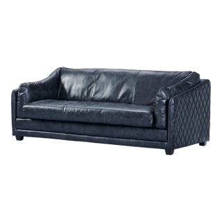 Waco Rustic Modern Sofa - Light Brown Leather For Sale