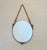 Round Silver-Plated Bronze Mirror, 1960s For Sale - Image 9 of 9