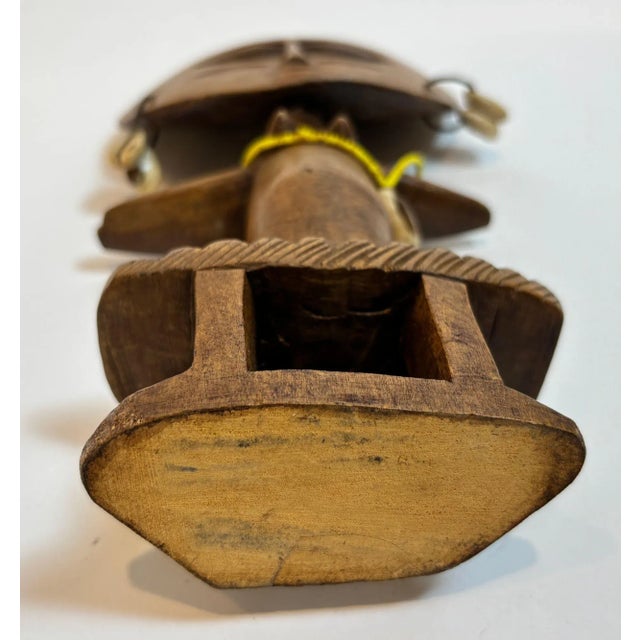 Ashanti Akua’ba Fertility Figure With Cowrie Shells, Ghana, Circa 1930 For Sale - Image 12 of 12