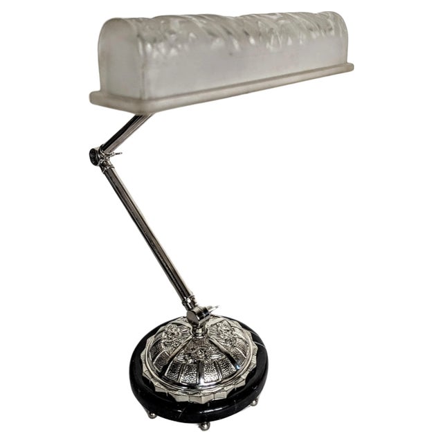 French Art Deco Desk Lamp by Schneider For Sale - Image 4 of 10