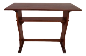 Brutalist Oak Side Table, 1890s