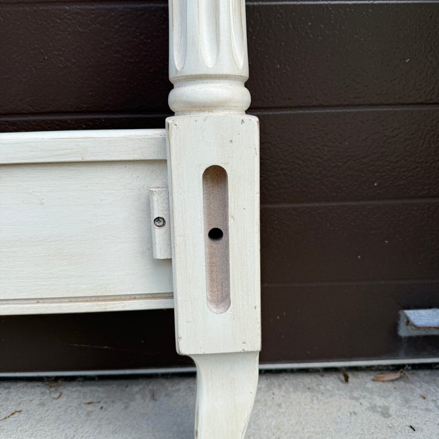 2000s Ethan Allen Country French / Maison Wheatback Full Footboard (37-5630) For Sale - Image 13 of 14