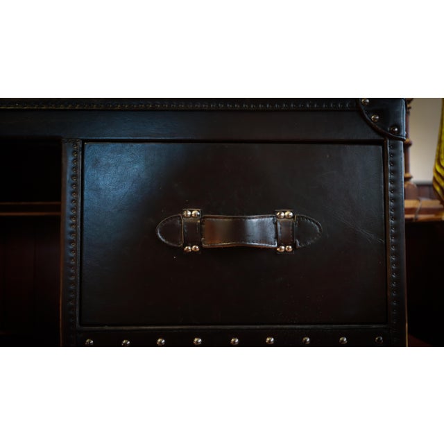 Animal Skin Halo Stoneyhurst Mayfair Leather Desk by Timothy Oulton, 2010s For Sale - Image 7 of 18