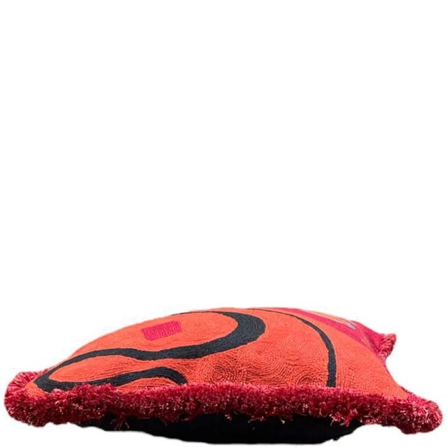 Contemporary Naina Cushion by Sohil Design For Sale - Image 3 of 7