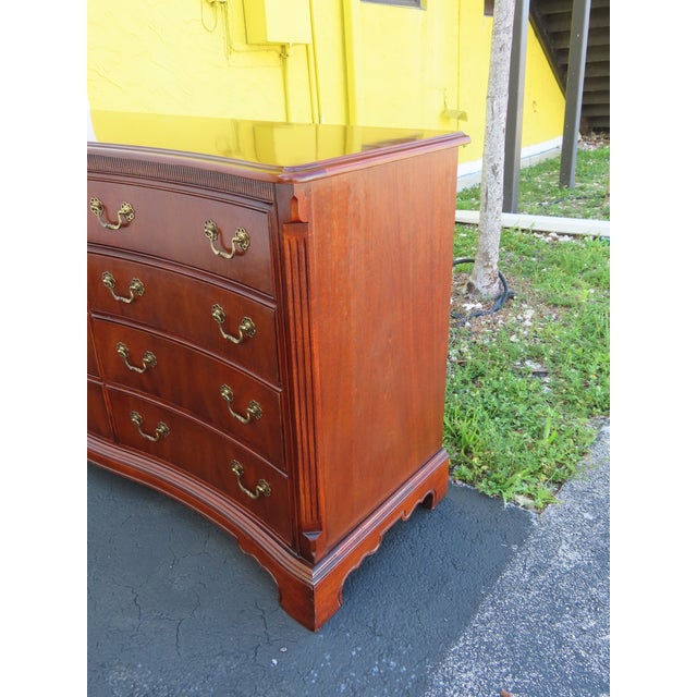 Lexington Mahogany Serpentine Long Dresser 6566 For Sale - Image 11 of 18