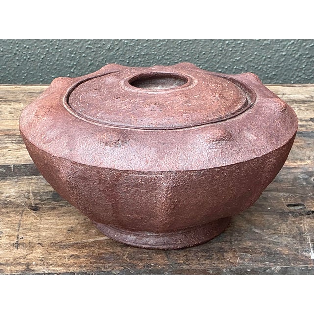 Ceramic Vintage Original Studio Pottery Lidded Bowl For Sale - Image 7 of 12