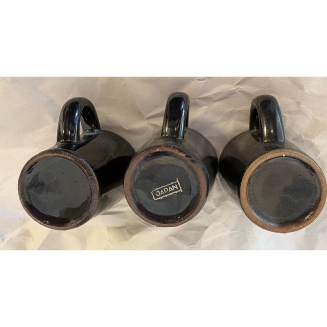 Mid-Century Modern Vintage Sonsco Figural Bourbon Decanter With 3 Hanging Cups | 1950s Mid-Century Whimsical Barware For Sale - Image 3 of 11