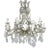 10-Light French Louis XV Style Crystal Beaded Chandelier, Circa 1930s For Sale