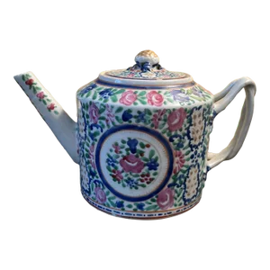 Vintage Famille Rose Chinese Teapot