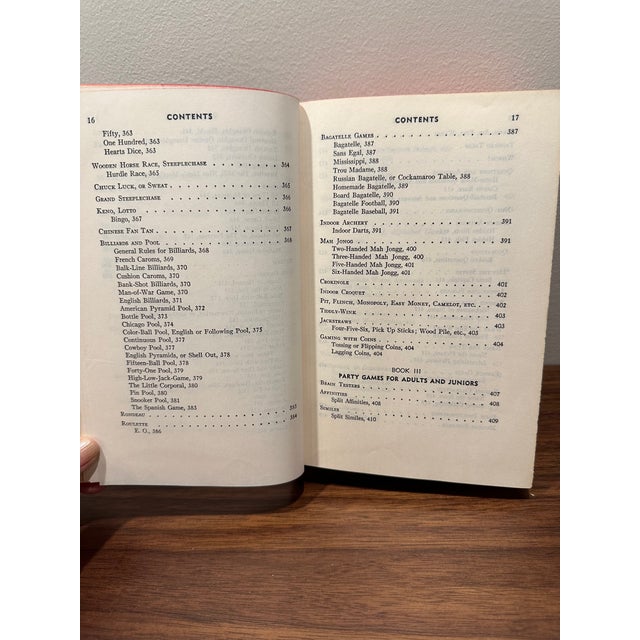 Red 1940 Hardcover Complete Book of Games For Sale - Image 8 of 10