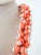 Mid 20th Century Handmade Salmon & White Beaded Statement Necklace For Sale - Image 4 of 6