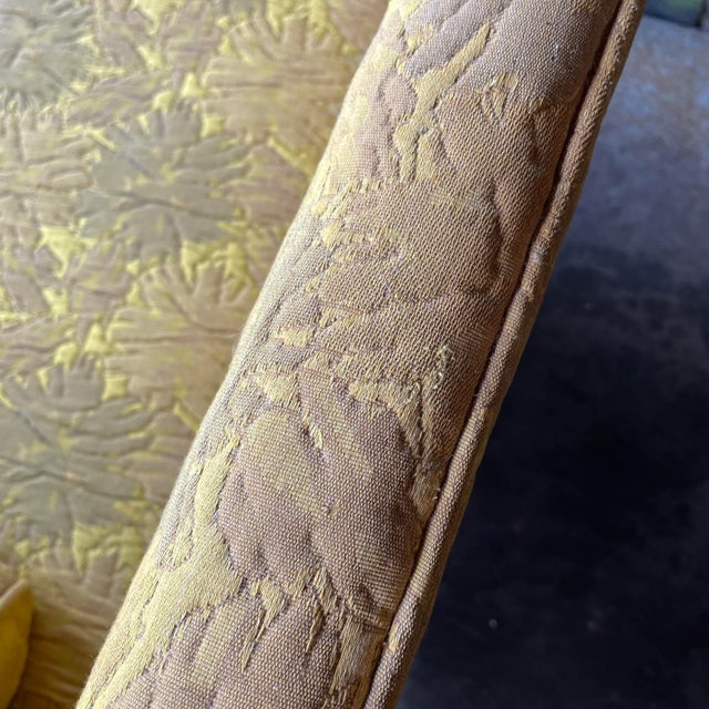 Mid Century Modern Erwin-Lambeth Brass Legged Sofa For Sale - Image 12 of 13