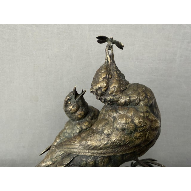 Mid 19th Century Ferdinand Pautrot, Bird, 1866, Bronze For Sale - Image 5 of 13