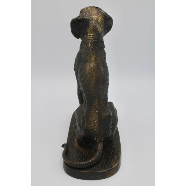 Mid 20th Century Mid Century Traditional Bronze Sporting Dog For Sale - Image 5 of 8