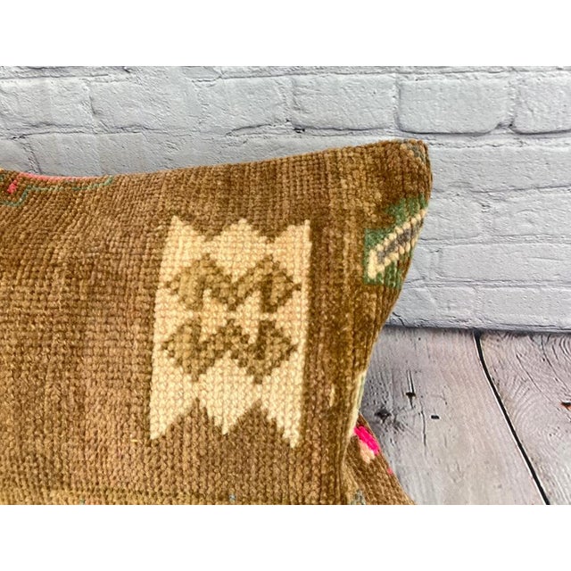 Turkish 16 x 24 Rug Pillow Istanbul Twilight Turkish Pillow Cushion Cover For Sale - Image 3 of 4