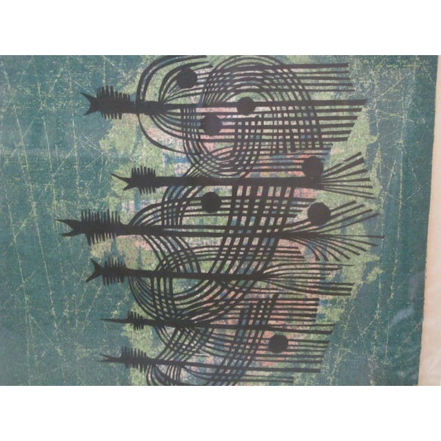 Japanese Fumio Fujita Japanese Signed Artist Proof Abstract Woodblock Print Group For Sale - Image 3 of 6