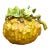 Vintage Glazed Ceramic Lemon With Blossom For Sale