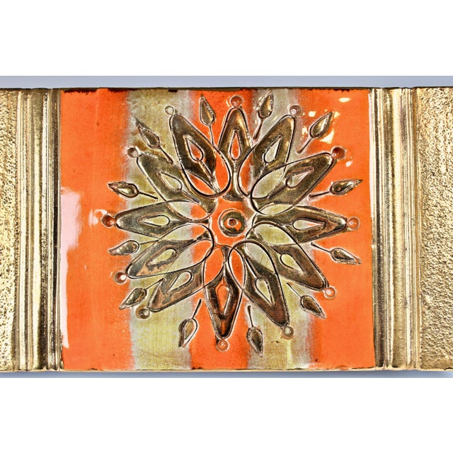 1960s 1960's Orange and Gold Aldo Londi Bitossi Trinket Box for Rosenthal Netter For Sale - Image 5 of 10