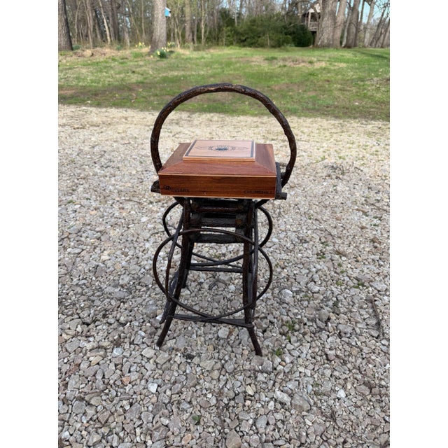 Pair of Adirondack Twig Cigar Box Tables For Sale In Washington DC - Image 6 of 6