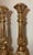 Religious Pair Large Vintage Carved Ornate Gold Gilt Wood Religious Altar Candlesticks For Sale - Image 3 of 11