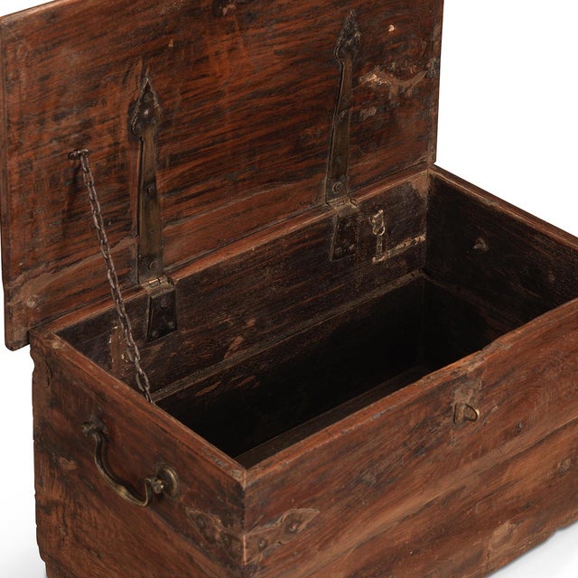 Vintage Wooden Storage Box, 1930s For Sale - Image 6 of 7