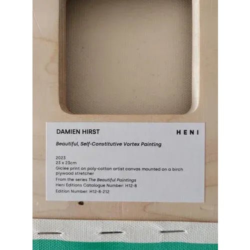 Textile Damien Hirst, Beautiful, Self-Constitutive Vortex, 2023, Giclee Print on Canvas For Sale - Image 7 of 8