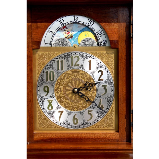 Vintage 1970s Emperor Clock Co. “Cambridge” Model 300 Grandfather Clock ...