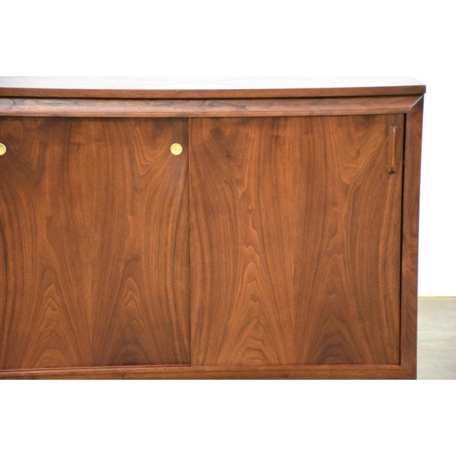 1960s Refinished Walnut Sideboard Credenza For Sale - Image 11 of 11