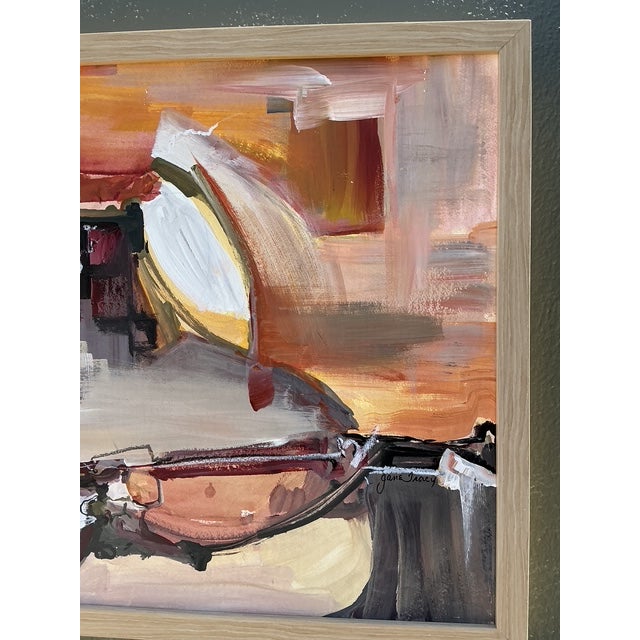 Vintage Original Abstract Oil on Canvas For Sale In West Palm - Image 6 of 12